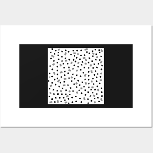 Black and white Pattern Posters and Art